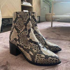 Snake Skin Booties